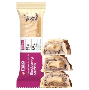 Maxi Nutrition Creamy Core Protein Bar 45 g - borůvkový muffin PROŠLÉ DMT 31.1.2026 + Sleva 3 % pro registrované