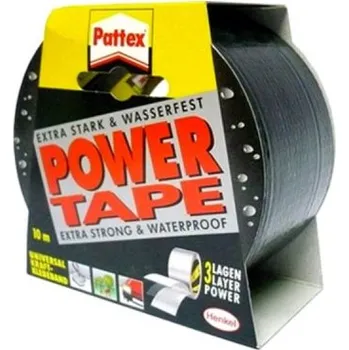 PATTEX Power Tape - Páska lepící 50mm x 10m voděodolná, vyztužená tkaninou, černá