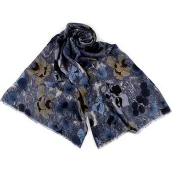 Šátek Šátek / šála / pléd ginkgo 90x175 cm Varianta: 3 modrá, Balení: 1 ks