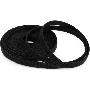 Zip Suchý zip šíře 10 mm oboustranný pro domácnost a zahradu, malé, 3 černá