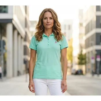 Dámské tričko Dámské premium triko s límečkem ALTISPORT ALW002210 MÁTOVÁ XS