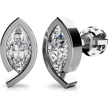 Náušnice Couple, Náušnice pecky Ellen – bílé zlato se zirkonem, 585-68-3-0135.1B00.0.00.001.05