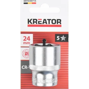 Nástrčná hlavice (ořech) 24mm 1/2" KREATOR KRTH30715
