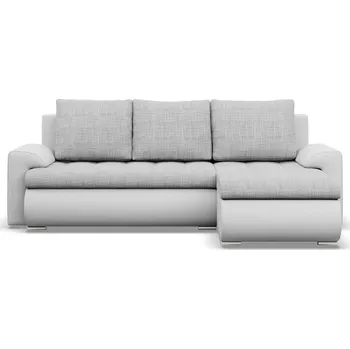 Rozkládací rohová sedací souprava Tokio VI, P šedá/bílá