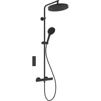 Sprchový set Ideal Standard Ceratherm T125+ - Sprchový set s termostatem, průměr 30 cm, 3 proudy, hedvábná černá A7689XG