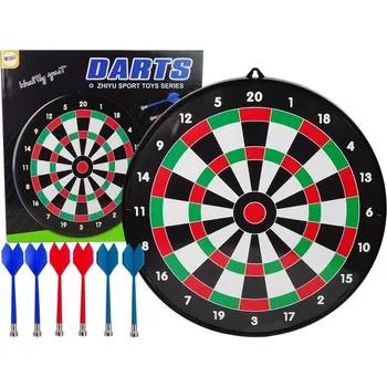 Terč na šipky Terč Dart s Magnetickými Šipkami 6 Kusů