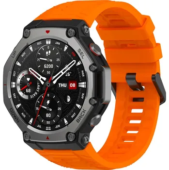 Příslušenství k chytrým hodinkám Techsuit - Náramek na hodinky (W067) - Amazfit T-Rex 3 - oranžový