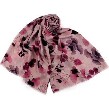 Šátek Šátek / šála / pléd ginkgo 90x175 cm Varianta: 1 starorůžová, Balení: 1 ks