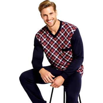 Pánské pyžamo Pánské Pyžamo Dlouhé FOLTÝN PD 389 Velikost: L