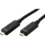 Roline USB 10Gbps (3.2 gen 2) / DP AOC kabel USB C(M) - USB C(M), PD 60W, 10m, černý