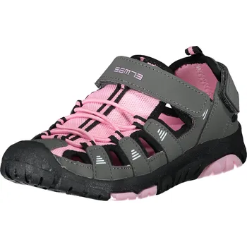 Chlapecké sandály Dívčí sandále SAM 73 SEBBO KBTT295 ŠEDÁ/RŮŽOVÁ 34