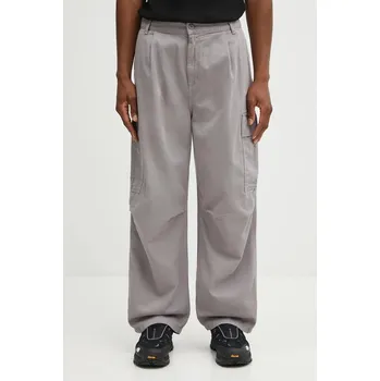 Bavlněné kalhoty Carhartt WIP Cole Cargo Pant, 33, šedá, 09X