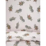 Pościel | RAMOSCELLI | biała w świąteczny nadruk | 160x200cm + 2 x 70x80cm | 753329