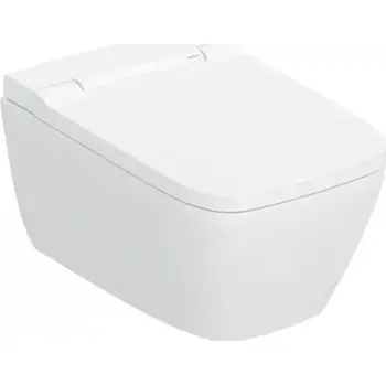 Geberit AquaClean - Elektronický bidet AquaClean Sela Square s keramikou, Rimfree, SoftClose, KeraTect, bílá 146.250.01.1
