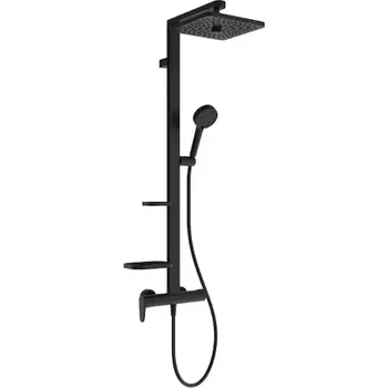 Sprchový set Ideal Standard Ceraflow ALU+ - Sprchový set s baterií, 26x26 cm, 2 proudy, hedvábná černá BE204XG