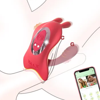 Vibrátor SuperLove Triple Tease Couples Stimulator with App Red