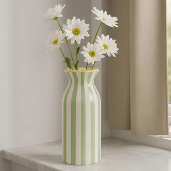 Váza Home Styling Collection Keramická váza VÅG, 25 cm - zelená