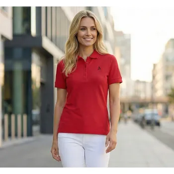 Dámské tričko Dámské premium triko s límečkem ALTISPORT ALW002210 ČERVENÁ L