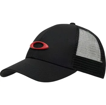 Kšiltovka kšiltovka Oakley Ellipse Trucker - Pitch Black/Flame Red one size