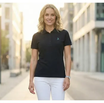 Dámské tričko Dámské premium triko s límečkem ALTISPORT ALW002210 NÁMOŘNÍ MODRÁ XL