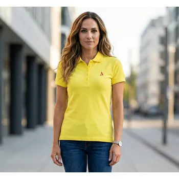 Dámské tričko Dámské premium triko s límečkem ALTISPORT ALW002210 CITRÓNOVÁ S