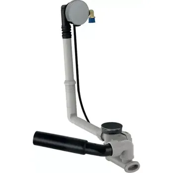 Sifon Geberit Příslušenství - Vanová odtoková a přepadová souprava s napouštěním, délka 260 mm, souprava pro kompletaci, chrom 150.710.21.6