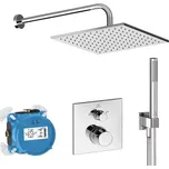 Ideal Standard CeraTherm - Sprchový set s termostatem pod omítku, s tělesem, 30x30 cm, chrom A7572AA