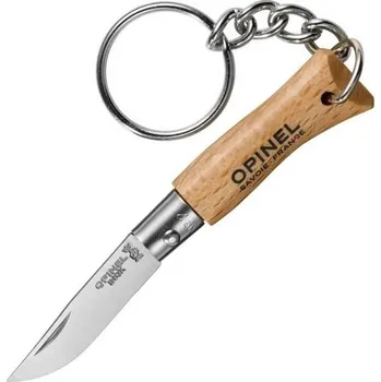 kapesní nůž Opinel N°02 Inox Klíčenka Buk 000065