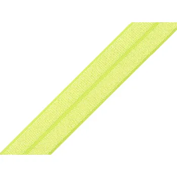 Lemovací pruženka půlená šíře 20 mm, střední, 9 žlutozelená ost. neon