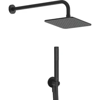 Sprchový set Ideal Standard Idealrain - Sprchový set bez baterie, 20x20 cm, matná černá BD781XG