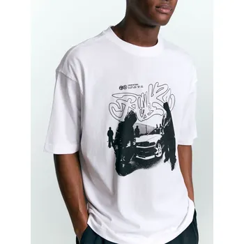 Pánské tričko Tričko s potiskem - S - House - bílý - 365EN-00X