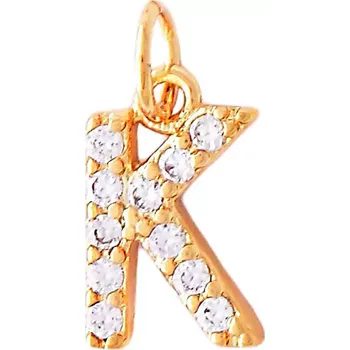 Přívěsek Přívěsek písmeno se zirkony zlaté K