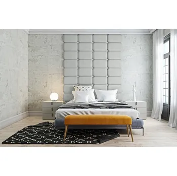 Čalouněný nástěnný panel Classic plus 60/30/5 cm - popelavá