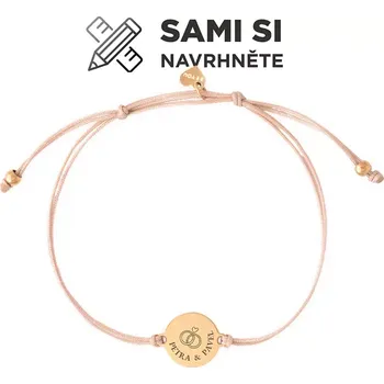 Náramek Náramek medailonek s vlastním motivem zlatý