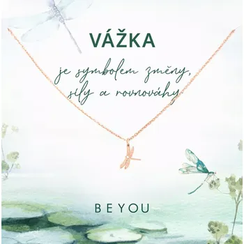 Řetízek Řetízek Vážka růžové zlato