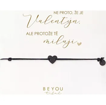 Náramek Dárková karta protože Tě miluji a náramek srdíčko