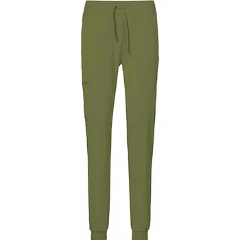Exner Unisexové rovné strečové pracovní nohavice Barva: zelená olivová, Velikost: 4XL EX332
