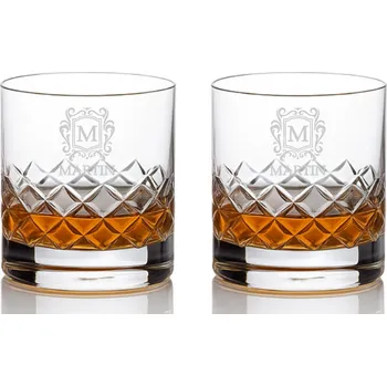 Sklenice Dekorant Sklenice na whisky s monogramem Grosvenor 310 ml 2KS