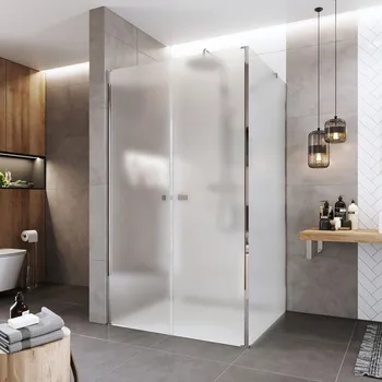 Mereo Sprchový kout, Novea, čtverec, chrom ALU, sklo Point, dveře lítací MP0358ZP