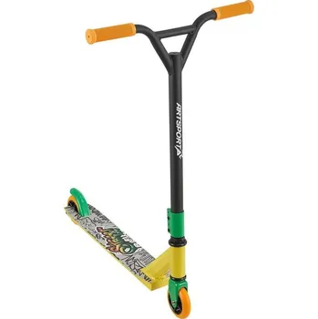 Koloběžka Dětská freestyle koloběžka, zelená/oranžová