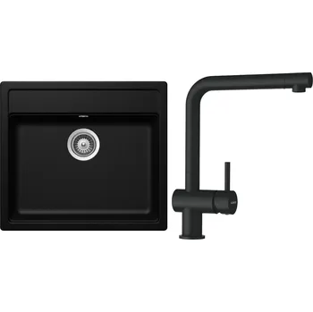 Granitový dřez Set Schock S9-1 (dřez Mono N-100 Magma + baterie Epos Magma)