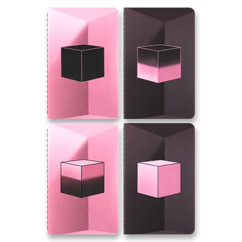 Zápisník Sešity Moleskine Cahier Blackpink S, linkovaný, 4 ks, černé 32 listů, linkovaný