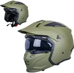 Modulární přilba W-TEC Badalone Army Barva: béžová matná, Velikost: M (57-58)