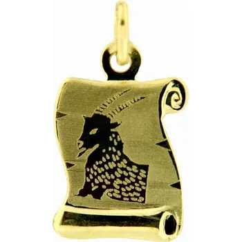 Přívěsek Zlatý přívěsek pergamen znamení zvěrokruhu 30.10.001 KOZOROH-1