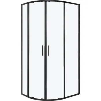 Kerra Solid 100x80 D sprchový kout, black, SOLRPD2C