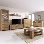 Obývací stěna SKY | 6 dílů | sestava A | 345 cm + 155 cm + 103x63 cm | riviera