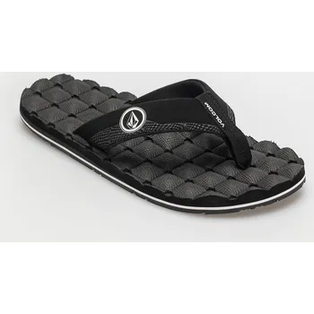 Pánské žabky Volcom Recliner (black white) 45, černá