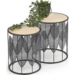 FOLLA sada 2 lavic černá / přírodní