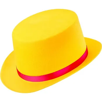 Karnevalový doplněk Dětský klaunský klobouk, žlutý