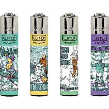 Zapalovač Clipper CP11RH Winter Plans 2 balení - 24 ks